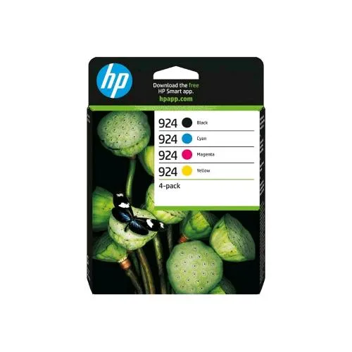 HP 924 Multipack Confezione da 4 Cartucce Ink Jet Nero Giallo Ciano Magenta