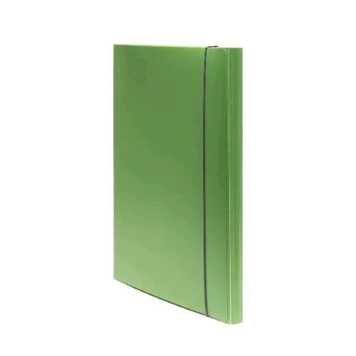 Fellowes Holos Cartella 3 Lembi in Polipropilene Riciclato 350X250X10 mm A4 con Elastico Verde