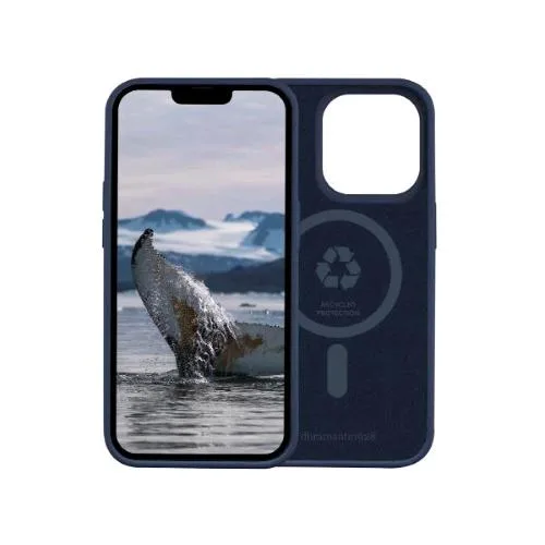 DBRAMANTE 1928 Monaco Apple iPHONE 14 Pro Custodia Magsafe in Plastica Riciclata Blu