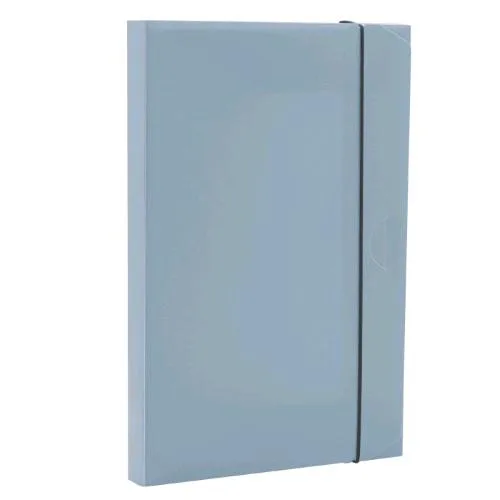 Fellowes Holos Cartella 3 Lembi in Polipropilene Riciclato 350X250X30 mm A4 con Elastico Azzurro