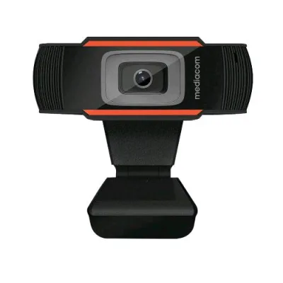 Mediacom M-WEA350 Webcam HD 1280X720 DPI con Microfono Plug And Play USB Nero