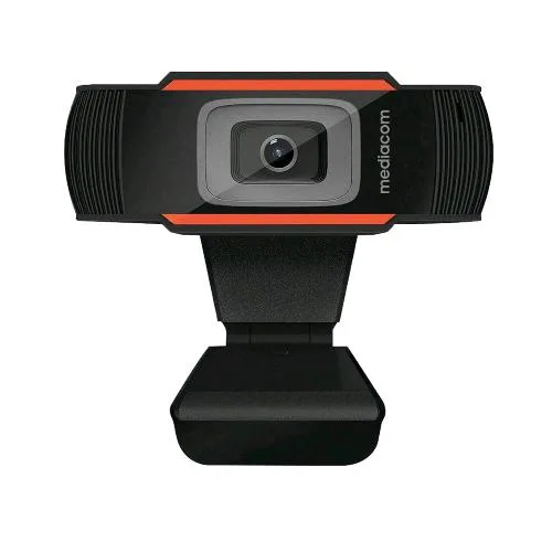 Mediacom M-WEA350 Webcam HD 1280X720 DPI con Microfono Plug And Play USB Nero