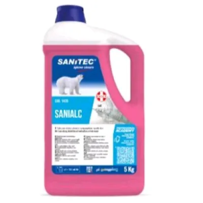 Sanitec Sanialc Detersivo Disinfettante a Base Alcolica Flacone da 5kg Conf 2 Pz.