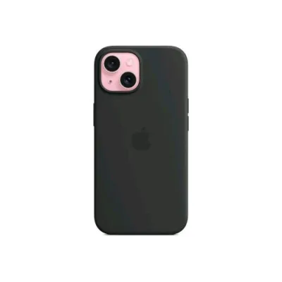 Apple iPHONE 15 Custodia Magsafe in Silicone Nero
