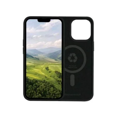 DBRAMANTE 1928 Monaco Apple iPHONE 14 Pro Max Custodia Magsafe in Plastica Riciclata Nero