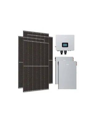 Kit fotovoltaico monofase 6300W inverter 6kW Nahui LV batteria al litio 10KWh