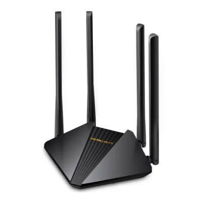 Mercusys MR30G Router Ethernet AC1200 Wi-Fi Dual Band 1XWAN 2XGLAN Mu-Mimo Supporto Iptv IPV6 4 Antenne Esterne a 5DBI WPS Black