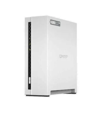 QNAP TS-133 NAS Chassis Tower Arm 4C 1.8GHz RAM 2GB-1 Bay HDD/SSD 2.5"/3.5"-1XRJ-45 White