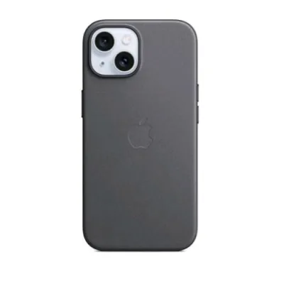Apple iPHONE 15 Custodia Magsafe in Tessuto Finewoven Black