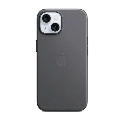 Apple iPHONE 15 Custodia Magsafe in Tessuto Finewoven Black