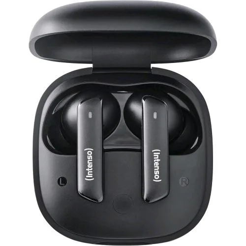 Intenso Buds Pro T510HAE Cuffie Auricolari Stereo in-Ear True Wireless Bluetooth con Cancellazione Attiva del Rumore Enc IPX4 Chiamate e Musica USB-C Nero