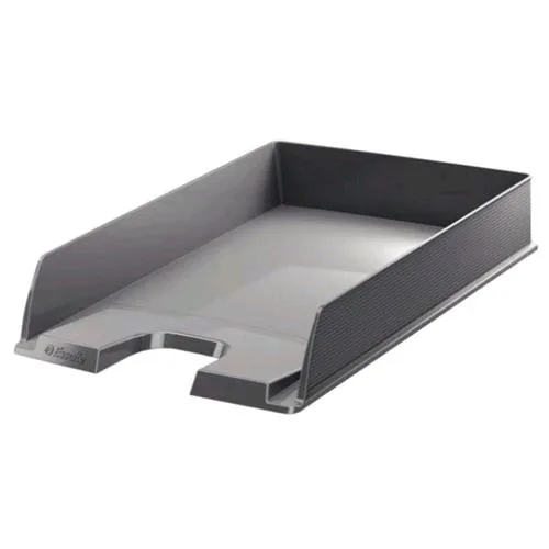 Esselte Europost Vaschetta Portacorrispondenza in PS Riciclabile MM 61X350X244 A4 Colore Grigio Scuro