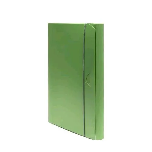 Fellowes Holos Cartella 3 Lembi in Polipropilene Riciclato 350X250X30 mm A4 con Elastico Verde