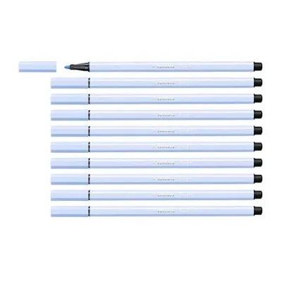 Stabilo Pen 68 Penna per Grafica Tratto 1 mm Colore Blu Ghiaccio Conf. 10 Pz.