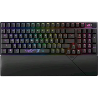 ASUS Rog Strix Scope II 96 Tastiera Meccanica Gaming Wireless Abs Switch Rog RX Red Sostituibili Illuminazione RGB Layout Italiano Nero