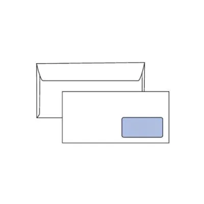 Pigna Speedmatic Buste di Carta con Finestra Gommata 110X230 mm 80 g Col. Bianco Conf 500 Pz.