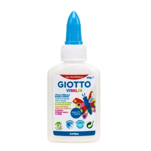 Giotto Vinilik Colla Vinilica Flacone da 40 g Bianco Conf 12 Pz.