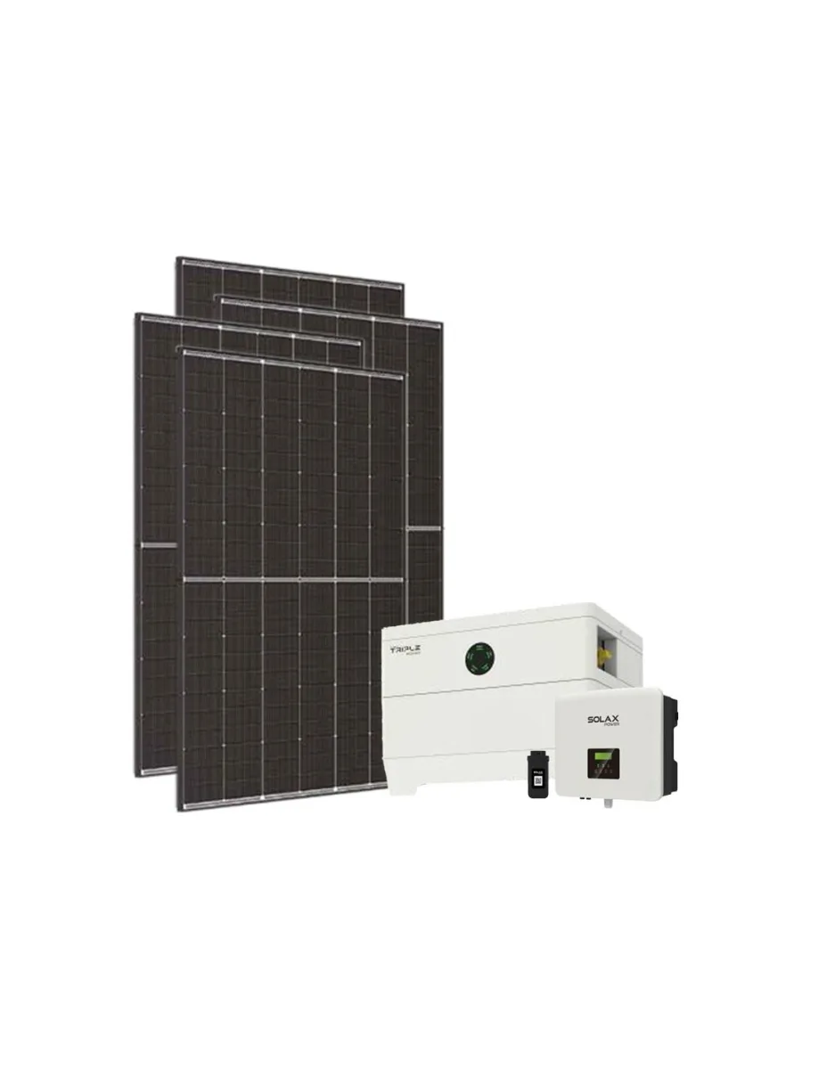 Kit fotovoltaico monofase 8100W inverter 7.5kW batteria al litio 7.2KWh TP-HS36 Solax Power