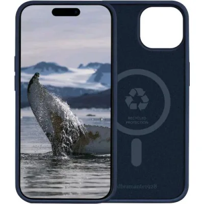 DBRAMANTE 1928 Monaco Apple iPHONE 15 Pro Cover Magsave Pacific Blu