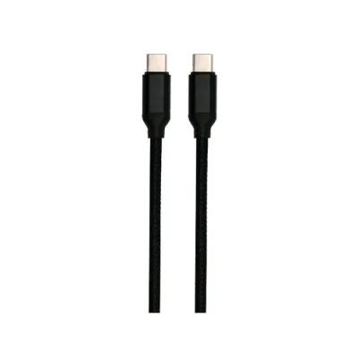 Mediacom MD-C101 Cavo Ricarica da USB-C a USB-C Maschio/Maschio 60 W 1 m Nero