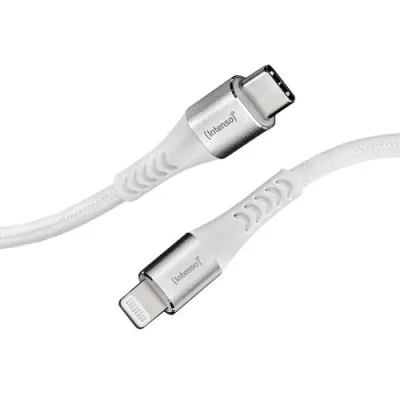 Intenso Cavo Dati Ricarica da USB-C a Lightning Maschio-Maschio Quick Charghe 60 W 1.5 m Bianco