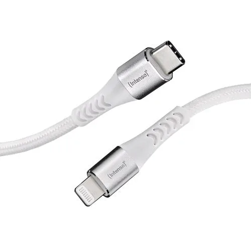 Intenso Cavo Dati Ricarica da USB-C a Lightning Maschio-Maschio Quick Charghe 60 W 1.5 m Bianco