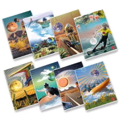 Pigna Sport Quaderno Maxi Punto Metallico 80 g 210X297 mm A4 20 Foglia a Righe 1R Soggetti Assortiti Conf 10 Pz.