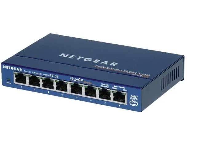 Netgear GS108GE Serie 1 Prosafe Switch 8 Porte Gigabit