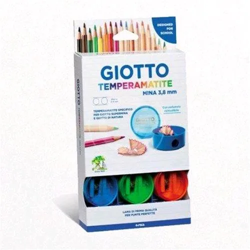 Giotto-Fila Espositore Temperamatite Colori Assortiti Conf 12 Pz.