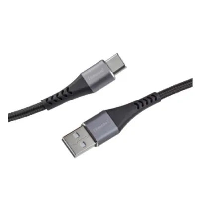 Intenso Cavo Intrecciato Dati Ricarica USB-A USB-C 60 W Quick Charge 3.0 1 m Nero