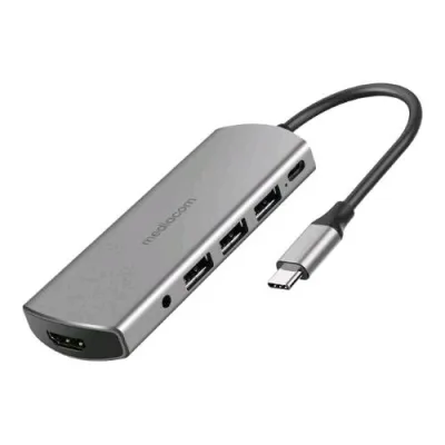 Mediacom MD-C309 Docking Station Power Delivery 87 W 3 x USB-A 3.0 - 1 x USB-C 87 W - 1 x HDMI