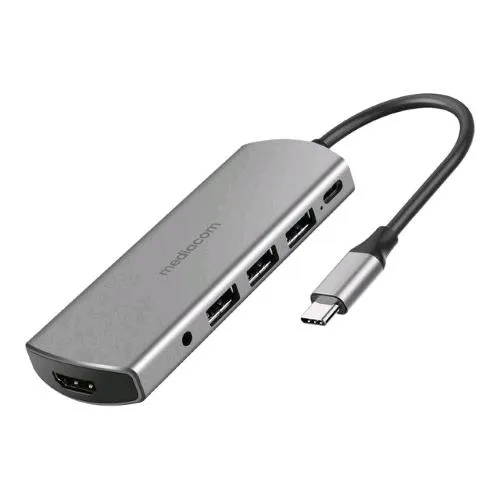 Mediacom MD-C309 Docking Station Power Delivery 87 W 3 x USB-A 3.0 - 1 x USB-C 87 W - 1 x HDMI