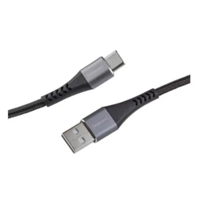 Intenso Cavo Intrecciato Dati Ricarica USB-A USB-C 60 W Quick Charge 3.0 2 m Nero