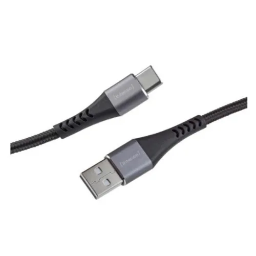 Intenso Cavo Intrecciato Dati Ricarica USB-A USB-C 60 W Quick Charge 3.0 2 m Nero