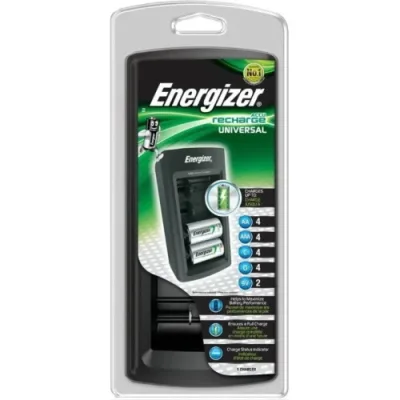 Energizer Universal Charger Caricabatterie per Pile Ricaricabili