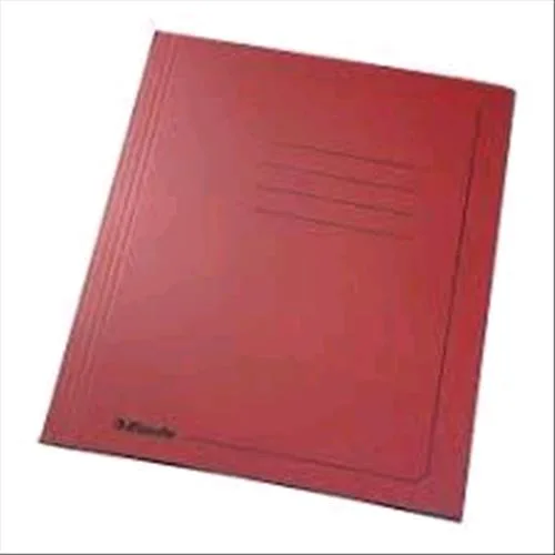 Esselte Manilla Cartelle 3 Lembi con Stampa in Cartoncino 250X350MM Dorso Espandibile Col. Rosso Conf 25 Pz.