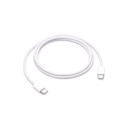 Apple Cavo di Ricarica Intrecciato USB-C a USB-C Maschio-Maschio 60 W 1 m Bianco