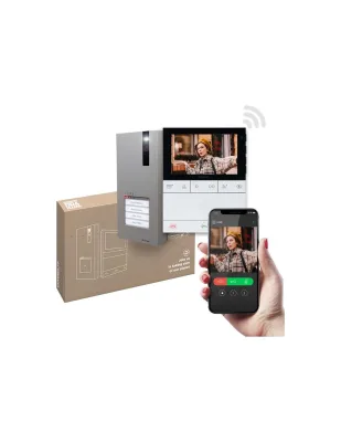 Kit monofamiliare con videocitofono Wi-Fi per sistema Simplebus 2 Comelit