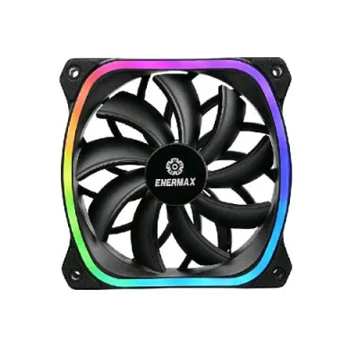 Enermax Squa RGB Ventola per Computer 12cm 1.500 Giri/Min 4 Pin Nero