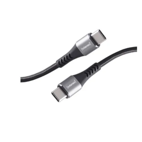 Intenso Cavo Intrecciato Dati Ricarica USB-C Maschio Maschio 60 W 3A Quick Charge 3.0 1 m Nero