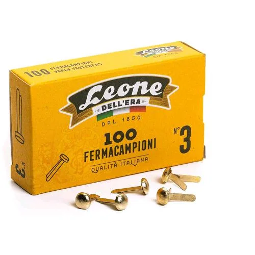 Leone Dell'Era Fermacampioni Ottonati N3 Conf 10 x 100 Pz.