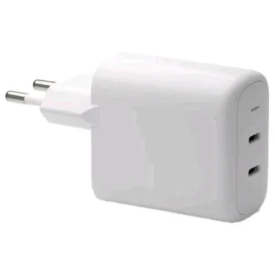 DBRAMANTE 1928 Wall Charger Caricabatterie da Rete 2 x USB-C 45 W Bianco
