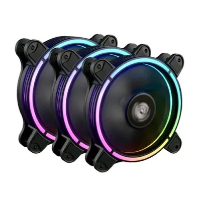 Enermax T.b.rgb Ad.kit 3 Ventole ARGB PWM 120 mm Iluminazione LED Programabile con Controller
