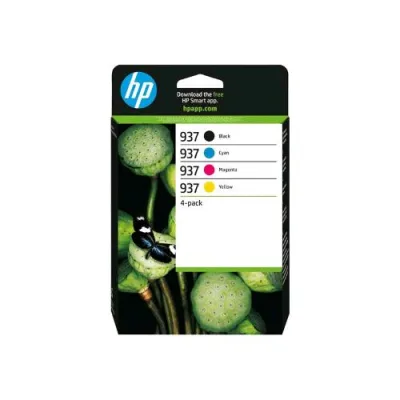 HP 937 Multipack Confezione 4 Cartucce Nero Ciano Magenta Giallo
