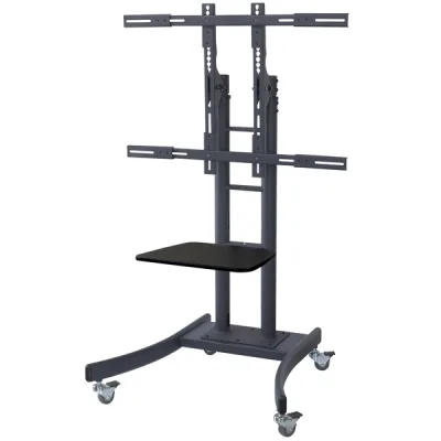 STAFFA PAVIMENTO PER TV 37-100 LOAD 125KG 800X600 PIANO E RUOTE