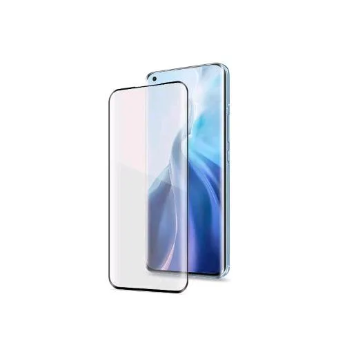 Celly Xiaomi Mi 11/11 Pro 3D Glass Proteggi Schermo in Vetro Temperato Anti Graffio Anti Impronte Antishock Trasparente Nero