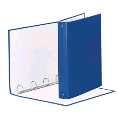 Esselte Meeting Raccoglitore 4 Anelli da 30 mm in Cartoncino Plastificato CM 22X30X4 A4 Blu