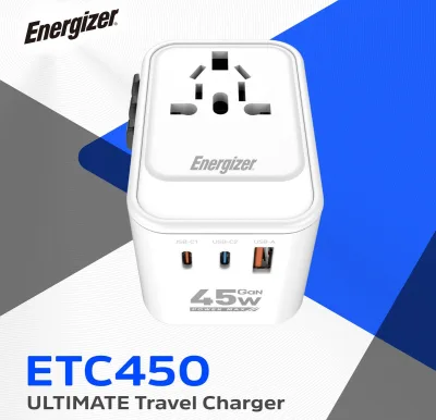PRESA DA VIAGGIO INTERNAZ.PD45W 2 USB C 1 X USB A TRAVEL PLUG