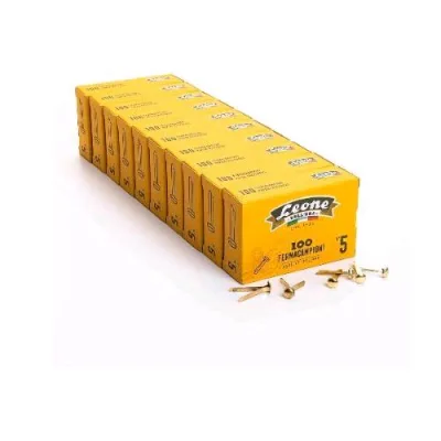 Leone Dell'Era Fermacampioni Ottonati N5 Conf 10 x 100 Pz.