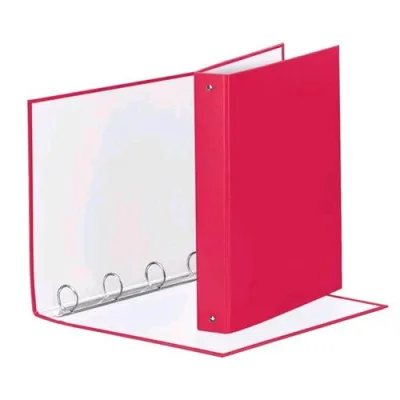 Esselte Meeting Raccoglitore 4 Anelli da 30 mm in Cartoncino Plastificato CM 22X30X4 A4 Fucsia